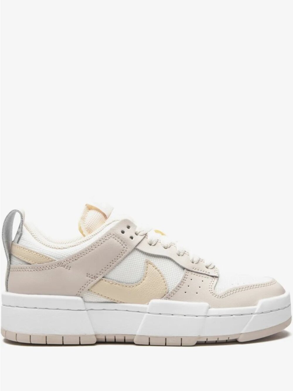 Nike Dunk Low Disrupt Sail Desert Sand Sneakers Lace Up Women Size 8 CK6654-103